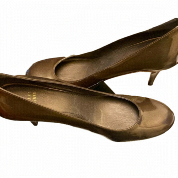 Stuart Weitzman Bronze Pumps-Vintage (Size 10AA) - Picture 1 of 6
